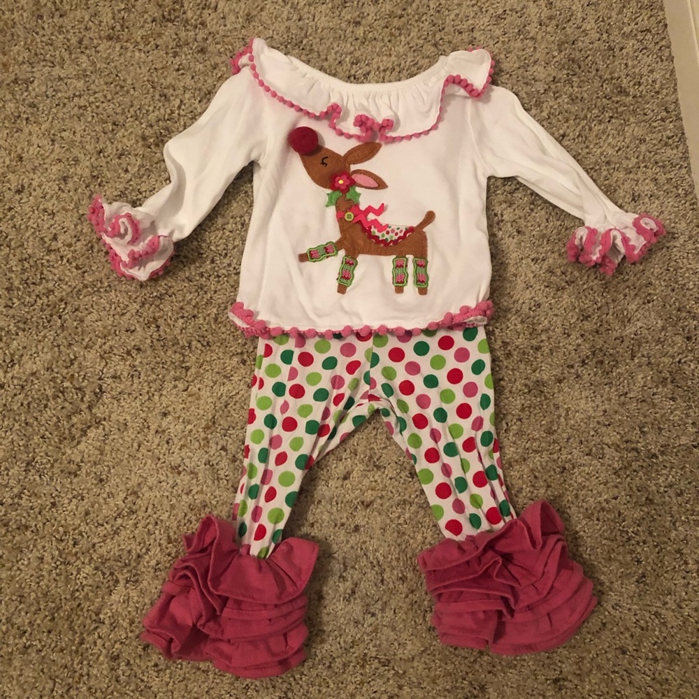 Mud pie Christmas outfit